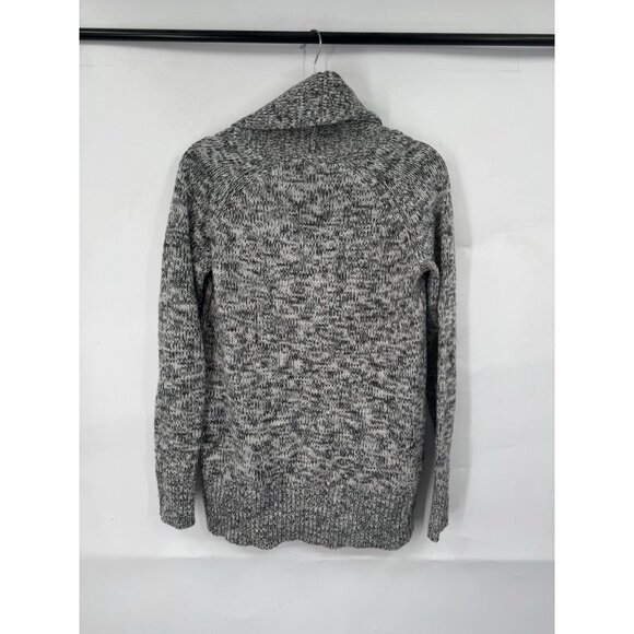 Telluride Wool Blend Zip Front Sweater Women Small Grey Holiday Winter Festive - Picture 2 of 10